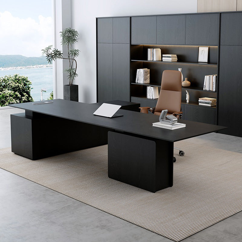 専用　8個　バランスディスク　黒 HueOffice 公式| 大型役員デスク モダン シック 昇降機能付き