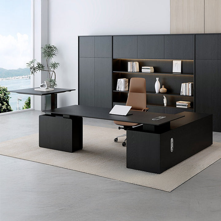 エグゼクティブデスク・社長机|モダン シック 昇降機能付き