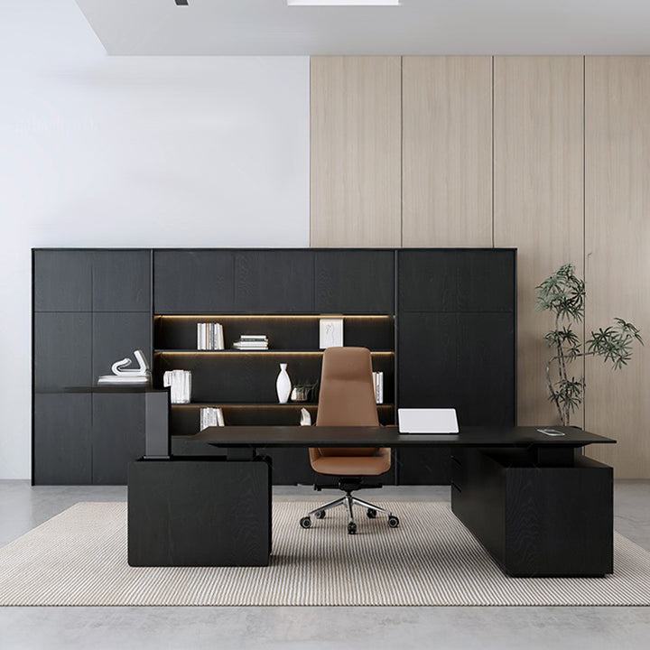 エグゼクティブデスク・社長机|モダン シック 昇降機能付き