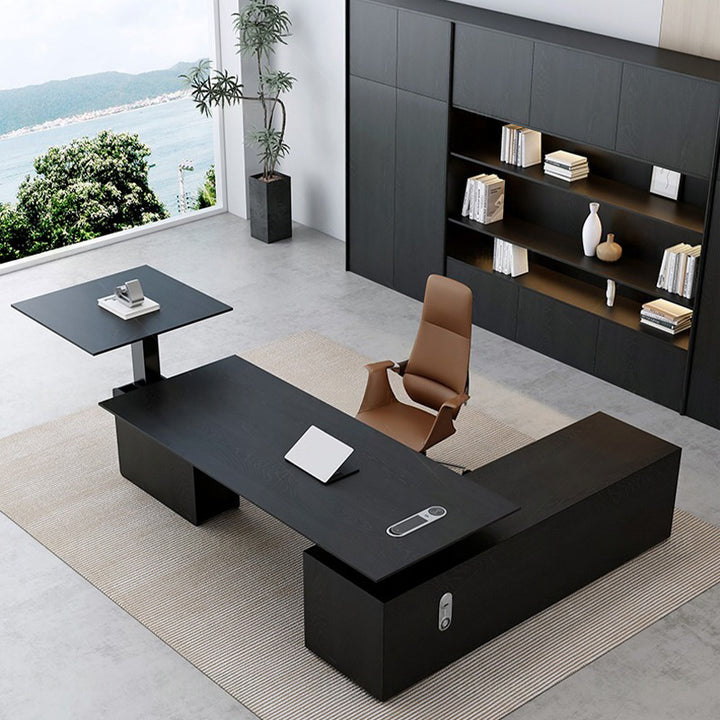 エグゼクティブデスク・社長机|モダン シック 昇降機能付き