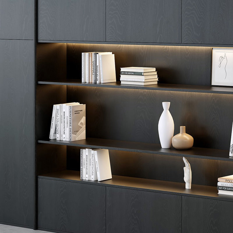 【美品】本棚 大容量 組立済み （ブラック） 0000a55698.jpg