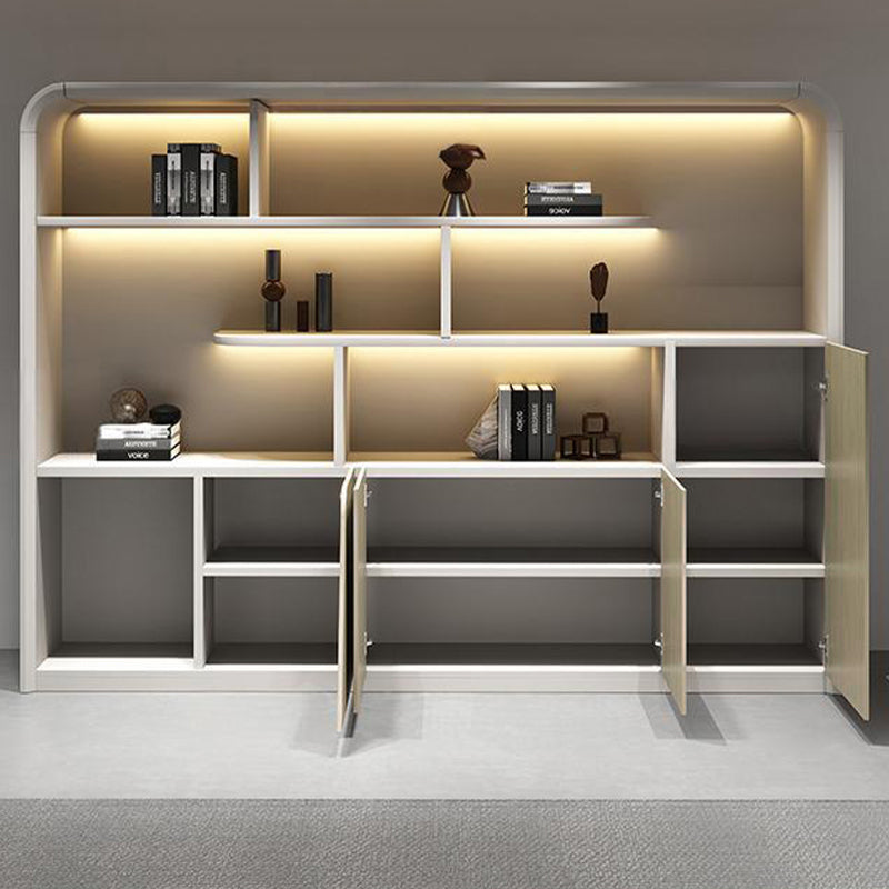 壁面収納｜ミニマルデザイン 木目調 丸い端