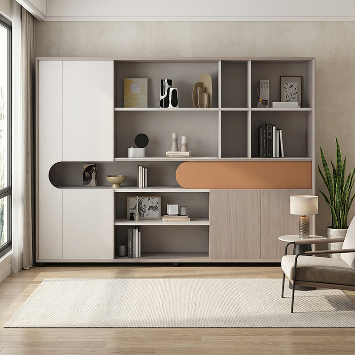 壁面収納｜ミニマル 木目調 クリエイティブ